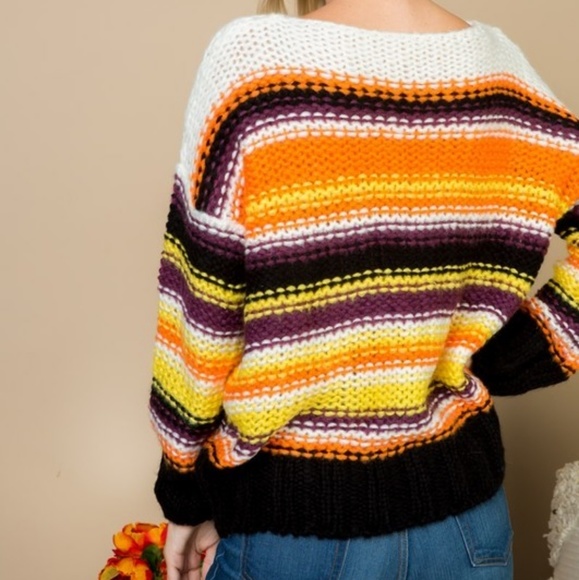 BOGO FREE! Gorgeous striped thick knit sweater - Picture 8 of 8